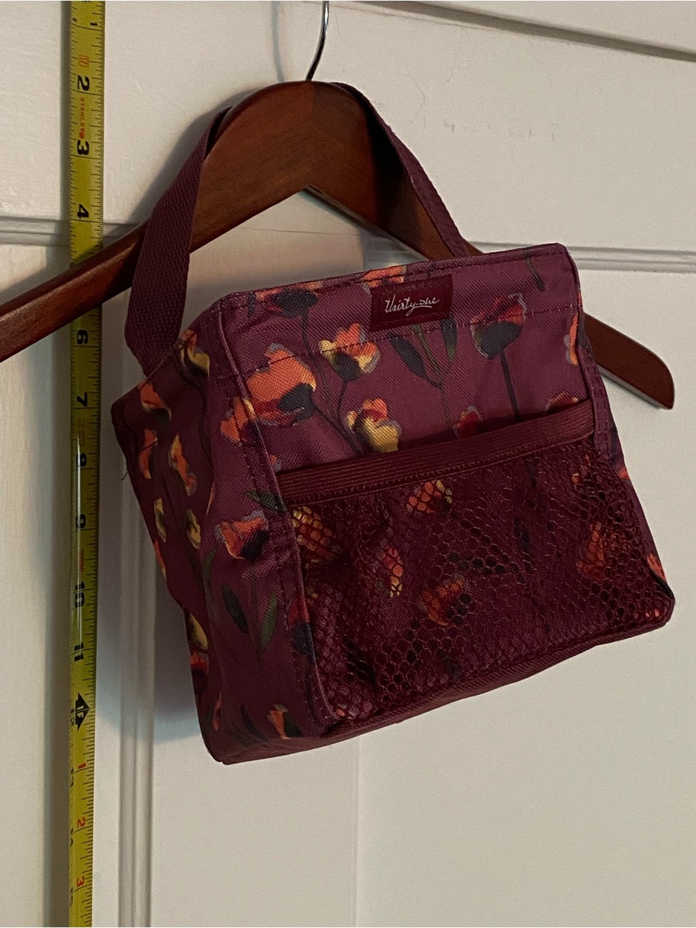 Thirty-One bag, mini bag / basket with floral / flower design for fall